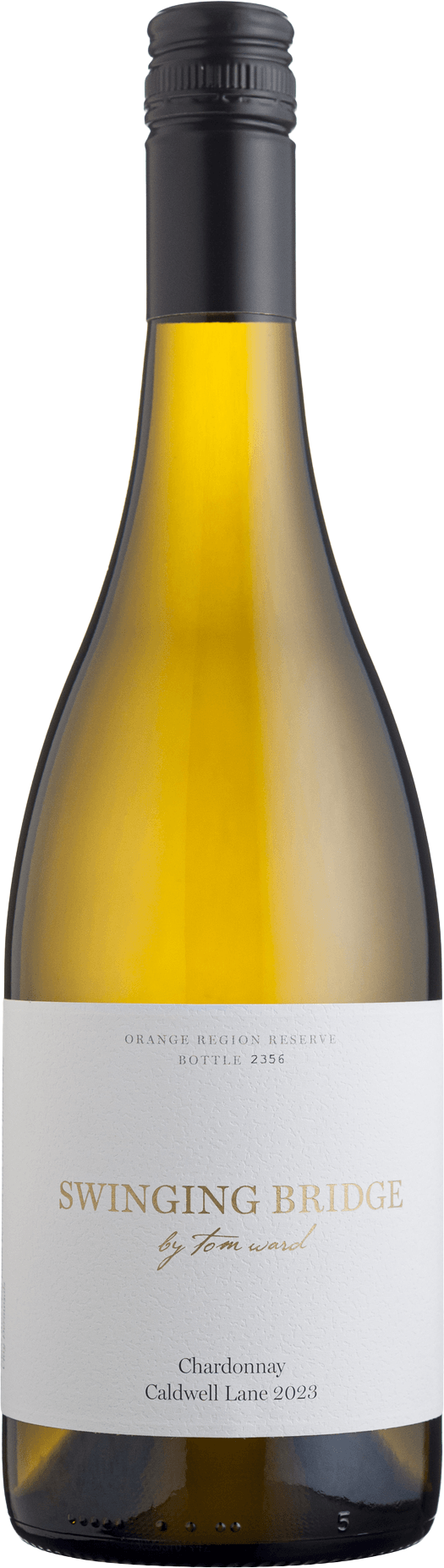 Swinging Bridge Caldwell Lane Chardonnay 2023 bottle — Orange